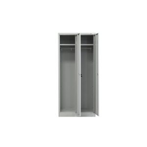 szafka BHP 2-drzwiowa HAYRAX szara 80 cm front