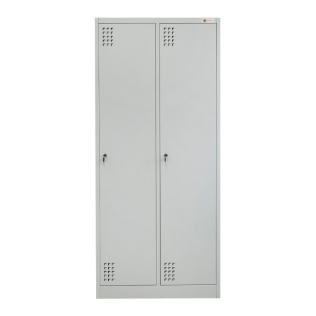 Szafka BHP 2-drzwiowa HAYRAX szara 80×50×180 cm | HRX0002-80