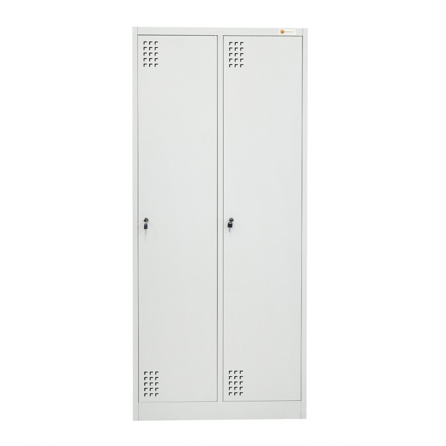 Szafka BHP 2-drzwiowa HAYRAX szara 60×50×180 cm | HRX0004-60