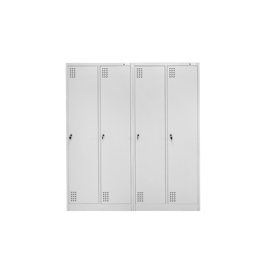 szafka BHP 2-drzwiowa HAYRAX szara front, zdjęcie 5