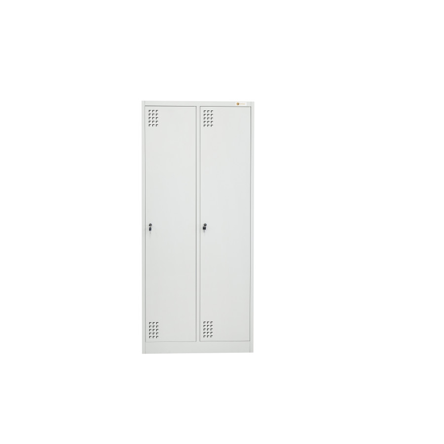 szafka BHP 2-drzwiowa HAYRAX szara front