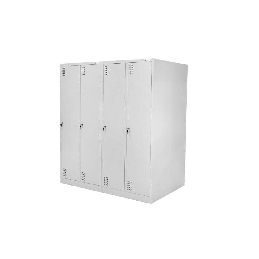 szafka BHP 2-drzwiowa HAYRAX szara front, zdjęcie 6