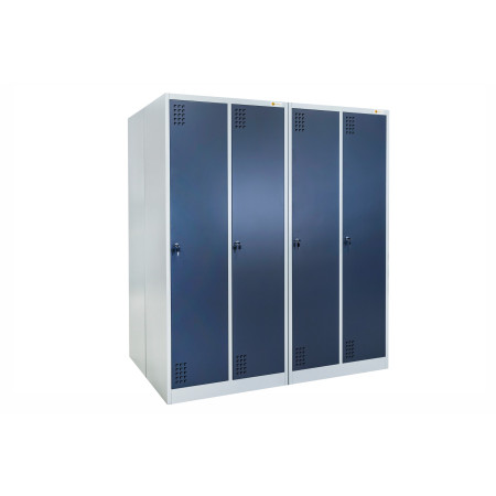 szafka BHP 2-drzwiowa HAYRAX szara grafit front, zdjęcie 7