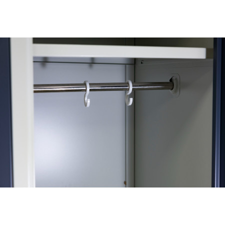 szafka BHP 2-drzwiowa HAYRAX szara grafit 80 cm front, zdjęcie 8