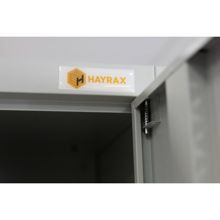 szafka BHP 2-drzwiowa HAYRAX szara 80 cm front, zdjęcie 9