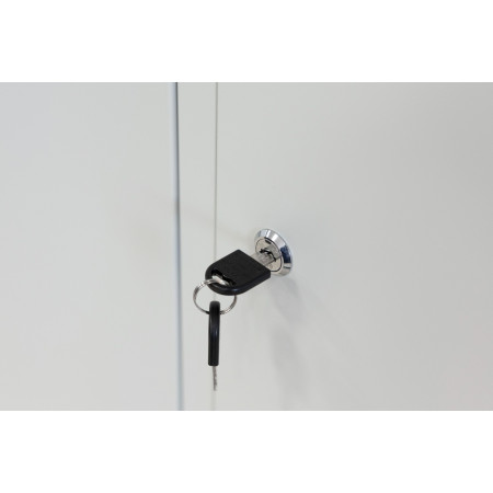 szafka BHP 2-drzwiowa HAYRAX szara 80 cm front, zdjęcie 10