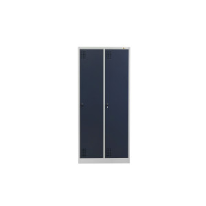szafka BHP 2-drzwiowa HAYRAX szara grafit 80 cm front