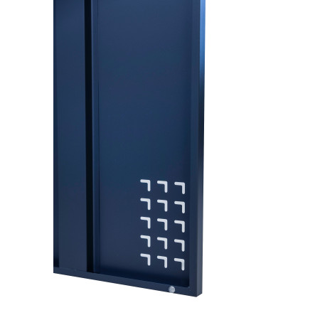 szafka BHP 2-drzwiowa z podziałem HAYRAX szara grafit front, zdjęcie 14